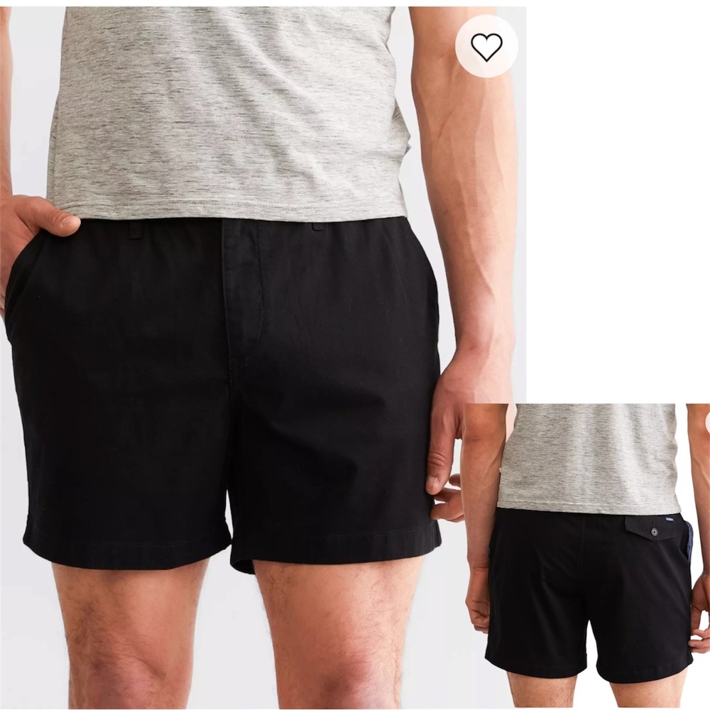 Chubbies Shorts Black 7" Inseam Mens Large Regular Fit SM22BAS0033
